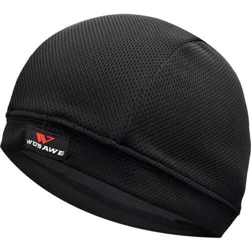 WOSAWE Breathable Mesh Mens Cycling Helmet Inner Caps Anti-Sweat Hat Thin Bicycle Bike Racing Ski Under Helmet Lining Caps