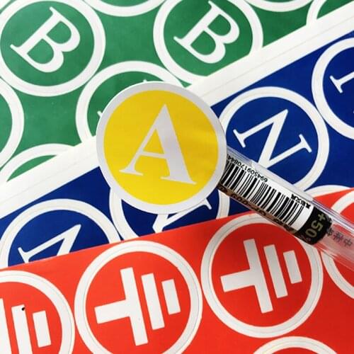 Number Label Letter Sticker ABC Zero Ground Wire PE Three-Phase Logo N Label Diameter