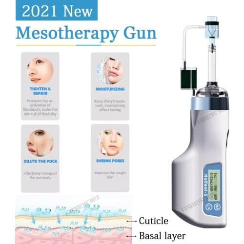 New Korea Electric Wireless EZ Negative Pressure Mesotherapy Gun Hydrolifting Water Therapy Meso Nano Microcrystal Injection Pen