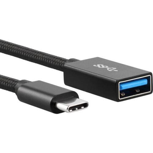 2019 NEW USB 3.1 Type C USB-C male to USB 3.0 A Female OTG data Adapter extender Cable TYPE-C USB braided metal shell for HUAWEI