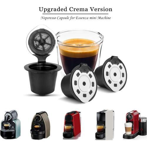 Upgraded Version 3/4pcs Refillable Nespresso Capsule for Nespresso Coffee machine Refillable Capsule Reusable Nespresso Capsule