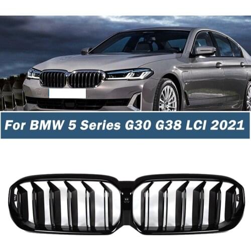 Kidny Front Grille Grill For BMW New 5 Series G30 G38 F90 M5 2021 Facelited 2-slat Racing Grilles Auto Accessories