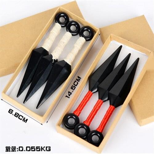 Popular Anime Konoha Ninja Kakashi Cosplay Prop Kunai Knives Weapons Armor Kid Adult Throwing Darts Accessories