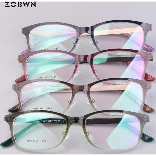 Mix color High quality glasses Nylon purple color glasses women gafas oculos de grau feminino male vintage montures de lunette
