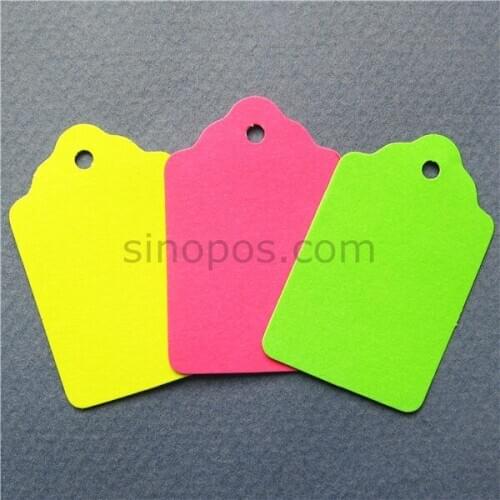 29x45mm Unstrung Blank Merchandise Tags colors assorted, versatile Packaging paper Label, Gift hangtag rainbow Garment Price Tag