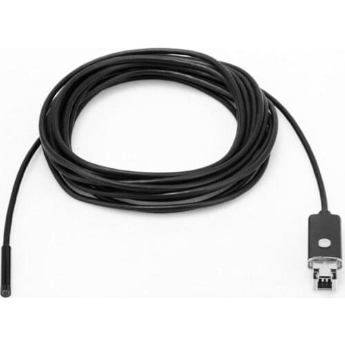 LESHP 2M 7mm Lens USB Inspection Camera Waterproof 6 LEDs Mini USB Endoscope Borescope Tube For Android PC Computer TOP 2 in 1