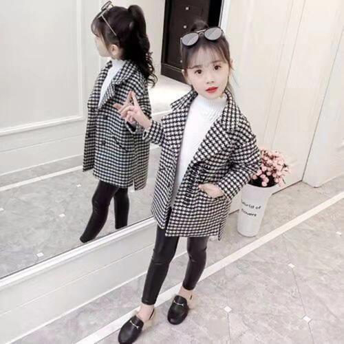 Teenage Girls Outwear 2019 Autumn Winter Thicken Coats For Girls Woollen Coat Children Outerwear For kids Girl Clothes 3-13 Year