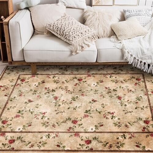 Retro Vintage Carpet Persian Carpet Living Room Bedroom Mat Anti-slip Area Carpet Absorbent Boho Carpet