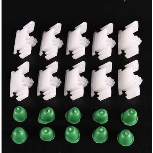 10pcs Car Door Bump Strip Fasten Clips Exterior Side Trim Moulding For Car E36 1992-2000