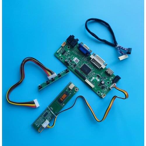 20pin VGA LCD DIY driver Kit Controller board M.NT68676 HDMI DVI card For B121EW03 V6/V7 1280X800 Panel Screen monitor