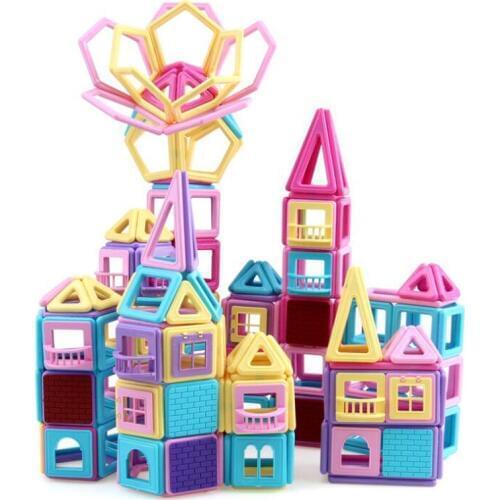 40-118pcs Mini Magnetic Designer Construction Building Toy DIY Structure Model set Magnetic Blocks Educational Toys For Children