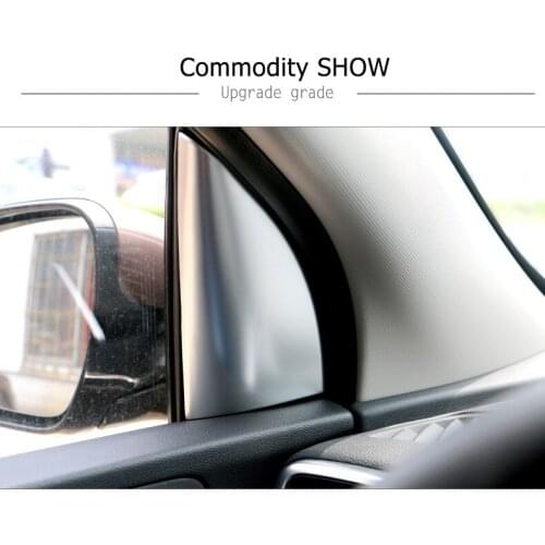 ABS Chrome Car Styling Front inner triangle Cover Sticker Decoration For Kia Sportage 2016 2017 KX5 Auto Accessories