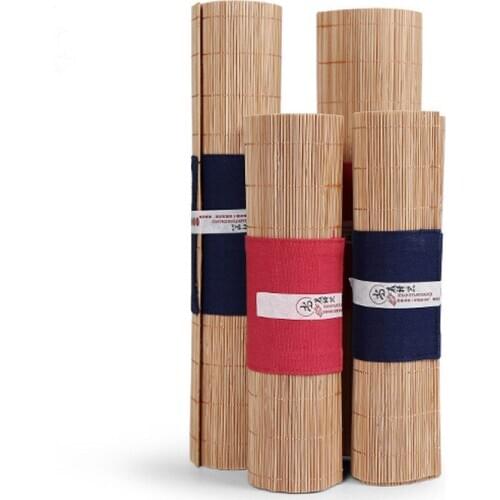 Bamboo mat curtain bamboo tea Kung fu tea match zero zen desk flag cloth insulation pad