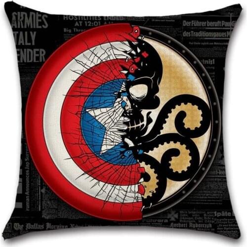HYDRA and captain shield sign mark cushion cover Decor Chair seat sofa Decoration Home kids bedroom gift friend Pillow case