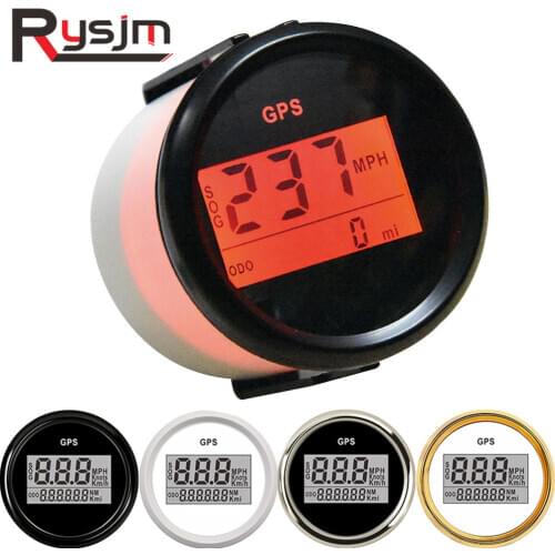 52mm Digital GPS Speedometer Odometer 0~999 Knots MPH Km/h GPS Speed Gauge 12V/24V with Backlight for bmw e39 Motor Car Boat