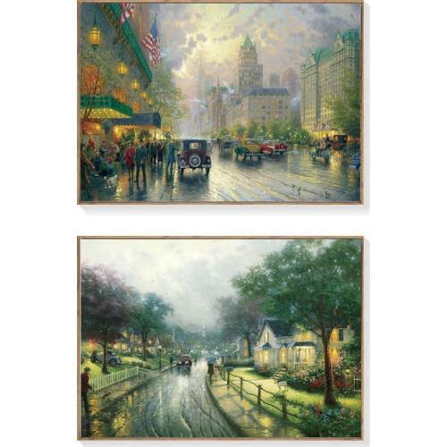 No frame HD Thomas light sown house landscape canvas printings oil painting printed on canvas home wall art decoration picture