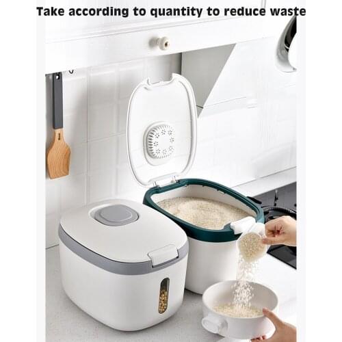 Kitchen Storage Rice Container Bucket Insect-Proof Moisture-Proof Rice Box Grain Sealed Jar Home Storage Pet Dog Food Store Box