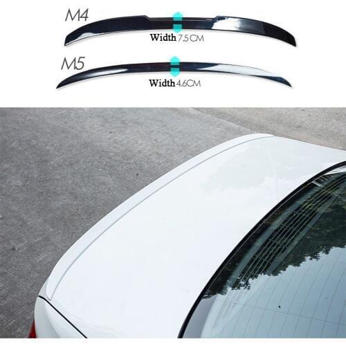 M4 M5 Style Fits For BMW 5 Series G30 G38 2017-2018 ABS Rear Trunk Spoiler Wing Lip Carbon Fiber