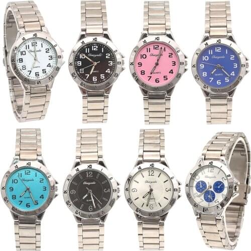 High Quality Women Watches Casual Lady Simple Watch Fashion Band Men Women Stainless Steel Band Quartz Dress Wristwatch