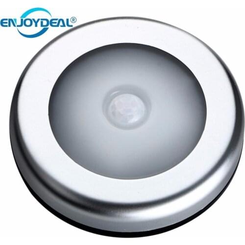 6Pc 6LED PIR Body Motion Sensor Activated Wall Light Night Light Induction Lamp Closet Corridor Cabinet led Sensor Lights Lamps