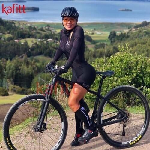 KaffertNew Couples Men And Women Shirt Shorts Long-sleeved Cycling Clothes Outdoor Sports Professional Cycling Clothing Jumpsuit