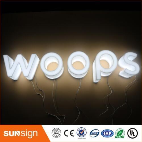 Wholesale LED lighted galvanized letters illuminated sign