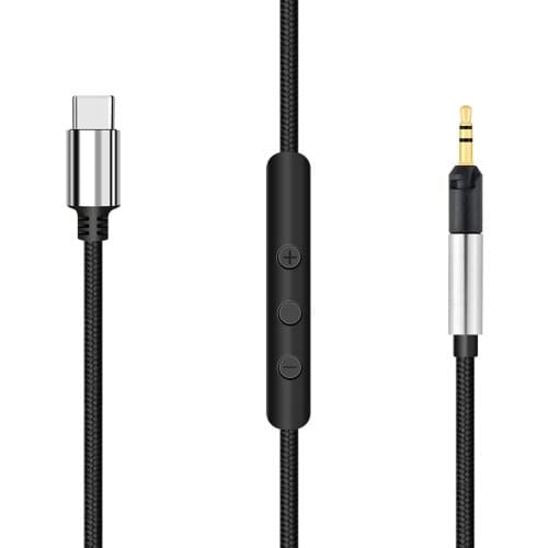 OFC USB Type C To 2.5mm Braided Cable for Audio Technica ATH-M70X ATH-M60X ATH-M50X ATH-M40X ATH M70X M60X M50X M40X Headphones