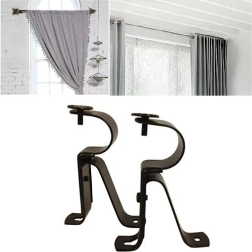Adjustable Rod Curtain Rod Bracket 28mm Heavy Wall Mount Hanging Bracket Rod Bracket for Window Bedroom Home Curtain Rod