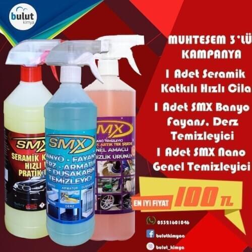 S M X 3 PCS SET (1 CERAMIC POLISH 1 GENERAL CLEANING 1 STANINLESS CLEANING) 447993009
