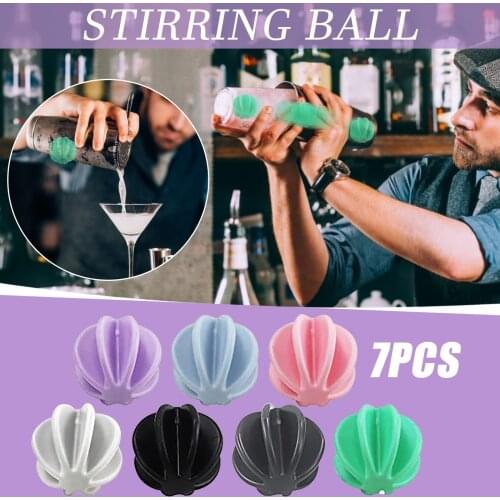 Protein Shaker Ball Plastic Blending Mixing Ball For Cocktail Whiskey Bottle Mixer Beer Drink Shaking Block Tool Bar Accessories