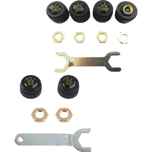 Tire Pressure Monitoring System Alarm External Sensors TPMS Real-time Display Pressure Temperature Bluetooth-compatible