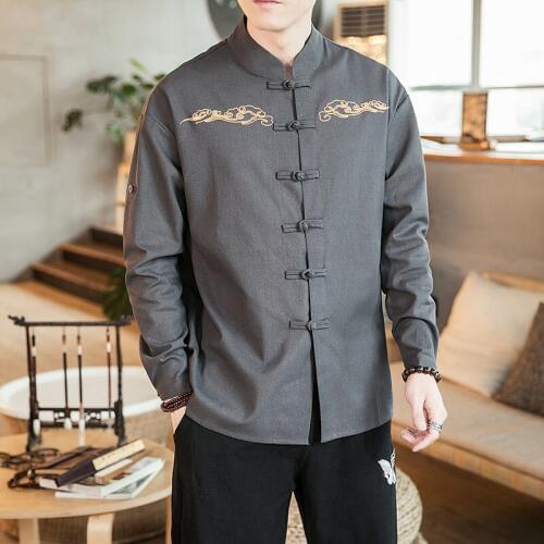 Traditional Chinese Oriental Mens Clothing For Men Chinese Tang Suit Men Traditional Chinese Male Clothing Tang Suit KK3255