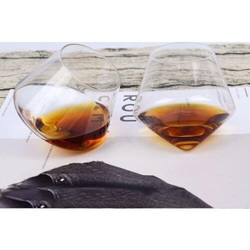 Pack of 6 400ML Wine Glass Whiskey Glasses Drinking Tumbler Rum Wine Cup Glass XKW