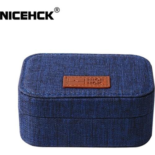 NiceHCK High-end Canvas Earphone Case Portable Storage Earbud Box Shock Absorption Headset Cable Bag Accessory For NX7 MK3/ST-10