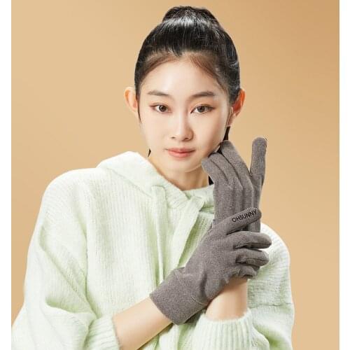 OhSunny Winter Mittens Touched Screen Gloves Elastic Women Skin-Friendly Warm Windproof Bicycle Anti Slip Ski Cycling