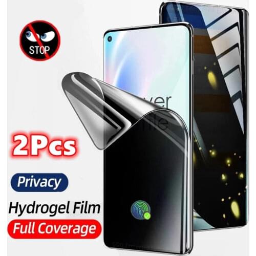 1-2Pcs Anti Spy Privacy Soft Hydrogel Film For Samsung S21 S20 S10 Note10 Plus S20 Note20 Ultra S9 S8 Plus Screen Protector Film