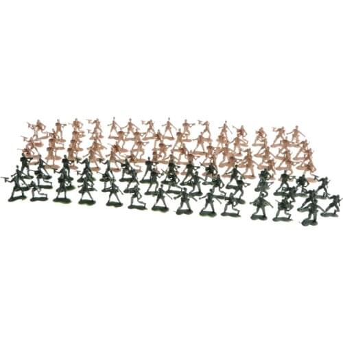 100 X Soldiers Toy Set, Model Figures for Kids, Pretend Play