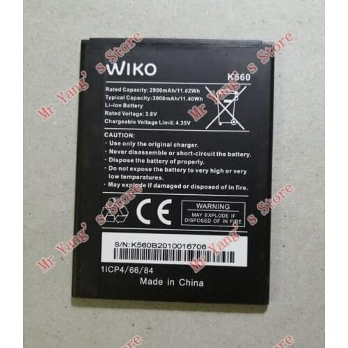 3000mah 3.8V battery for wiko K560 Mobile Phone Batterie Bateria Replace Parts
