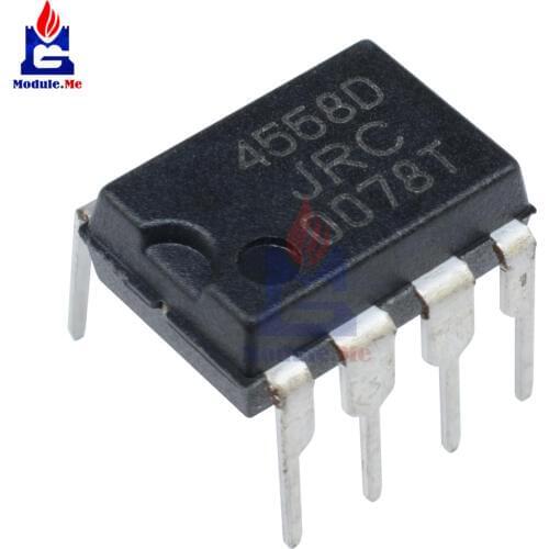 50PCS/Lot IC Chips JRC4558 4558 4558D JRC4558D DIP-8 Original Integrate Circuits
