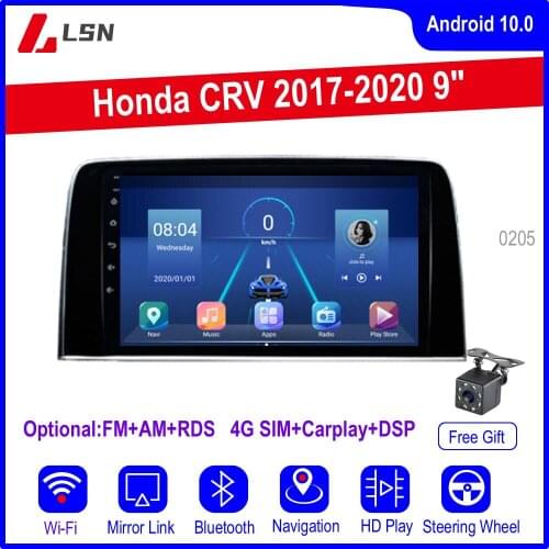 9" Android 10 For Honda CRV 2017,2018,2019,2020 Multimedia Radio Video GPS Navigation Car DVD Player Auto Radio Navi