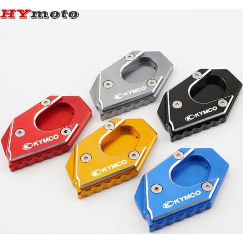 For KYMCO Downtown 200i 300i 350i 300 350 Motorcycle CNC Aluminum Accessories Extension Pad Side Bracket Side Bracket Plate Pad