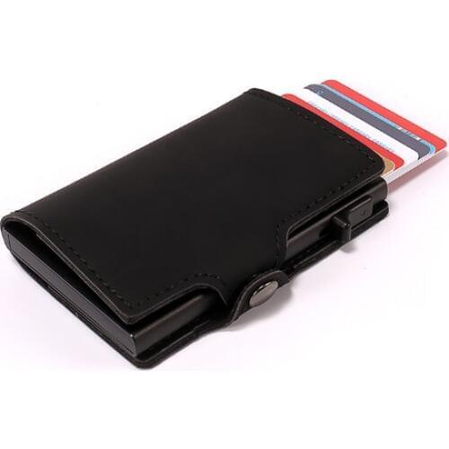 Casekey Luxury Mens Wallet Smart Mini Rfid Wallet with Pop Up Business Card Holder Porte Carte Credito