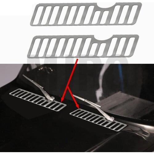 Stainless steel parts for Traxxas TRX4 Mustang remote control car, metal simulated engine radiator grille