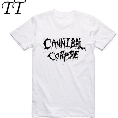 Asian Size Men Print Death Metal Band Cannibal Corpse Fashion T Shirt Summer Casual O-Neck Short Sleeve Homme T-shirt HCP997