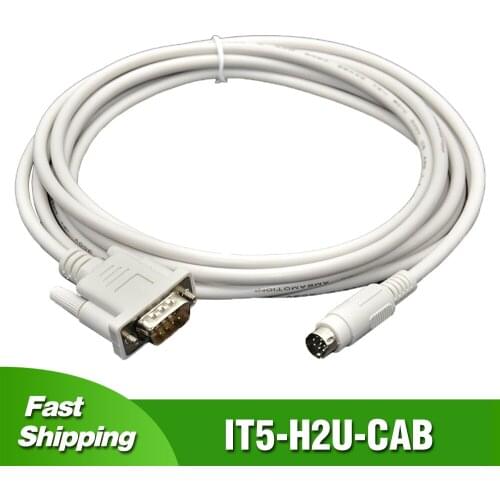IT5-H2U-CAB for Inovance HMI Touch Panel Connect H0U/1U/2U Series PLC Programming Cable