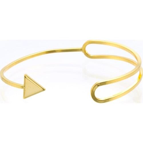 Fine open bangle ajustable simple cuff bracelet elegant Jewelry Bangle for Women Girls Party fashion gift