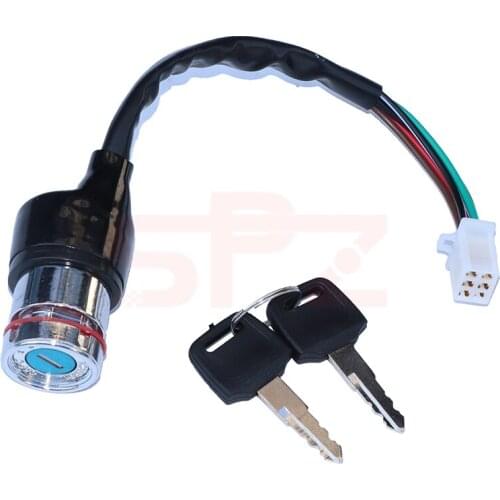 Key Ignition Switch For 50CC 70CC 90CC 110CC 125CC Chinese ATV Quad Dirt Bikes Go Kartsh Bike 6 wire GN125 Line lock key