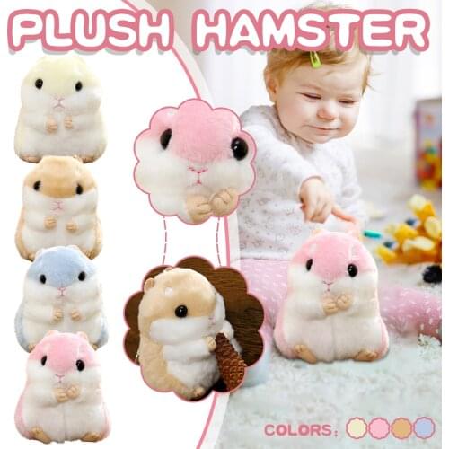 Small Hamster Doll Pendant Plush Toy Key Chain Hanging School Bag Hamster Doll 10cm Cute Plush Toys doll bag accessories