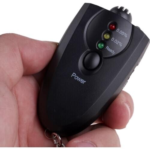 Mini Alcohol Breath Tester Professional Portable Breathalyzer Alcohol Analyzer Keychain Design LED Diagnostic Tool 2020 New Hot