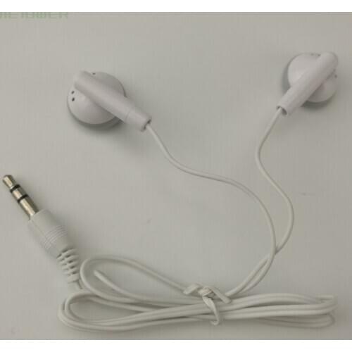 Cheapest Short Earphone One Time Use 3.5mm Stereo In -Ear Earbuds For Apple iPod/iPhone/Mp3 MP4 Player Smartphone 500pcs/lot